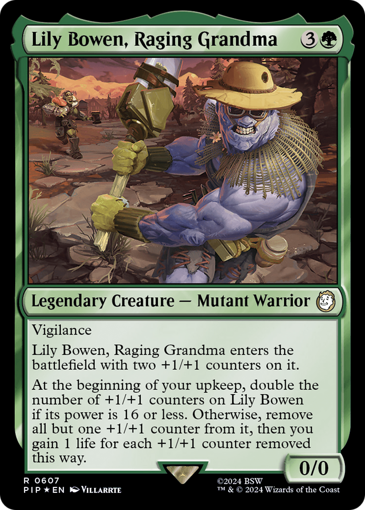 Lily Bowen, Raging Grandma (Surge Foil) [Fallout] | Card Citadel