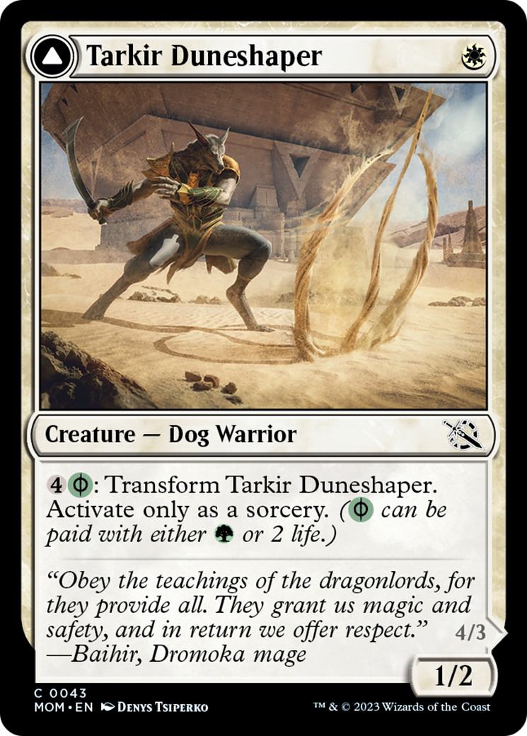 Tarkir Duneshaper // Burnished Dunestomper [March of the Machine] | Card Citadel