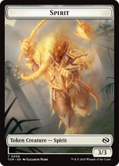Spirit (0008) // Spirit (0009) Double-Sided Token [Tarkir: Dragonstorm Tokens] | Card Citadel