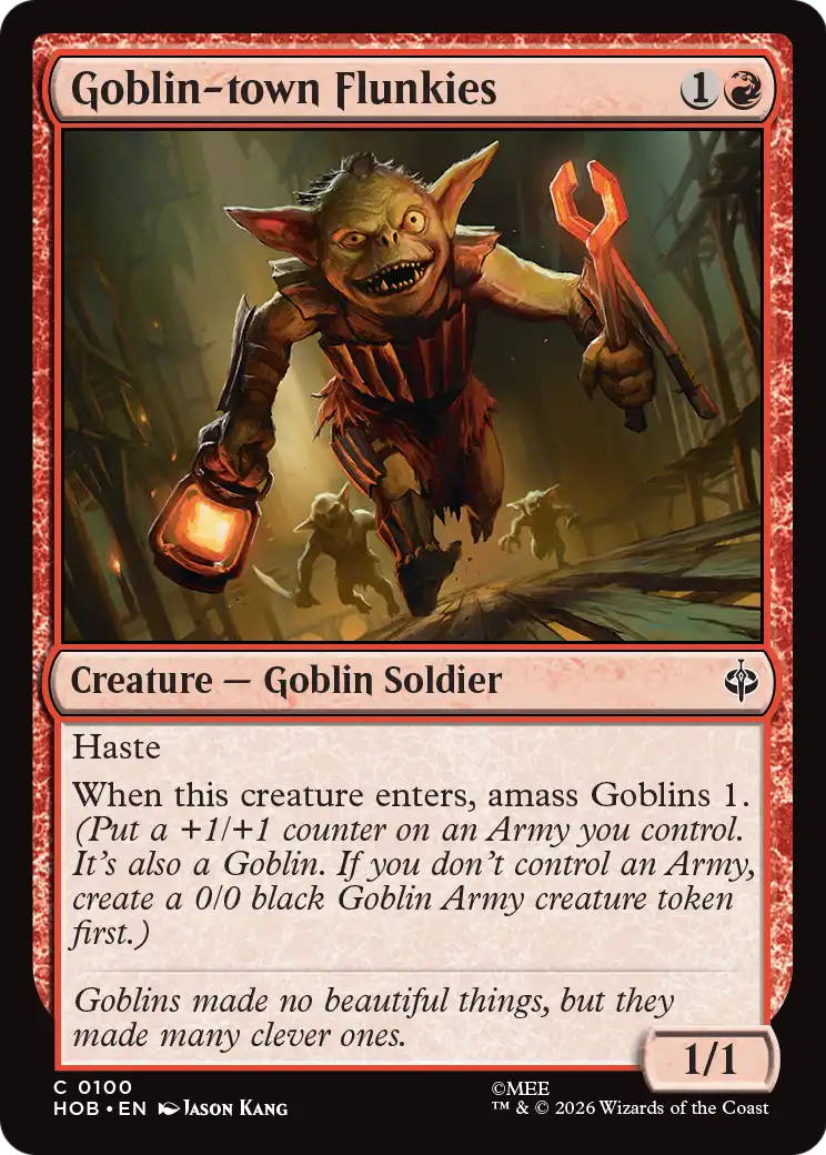Goblin-town Flunkies [The Hobbit] | Card Citadel