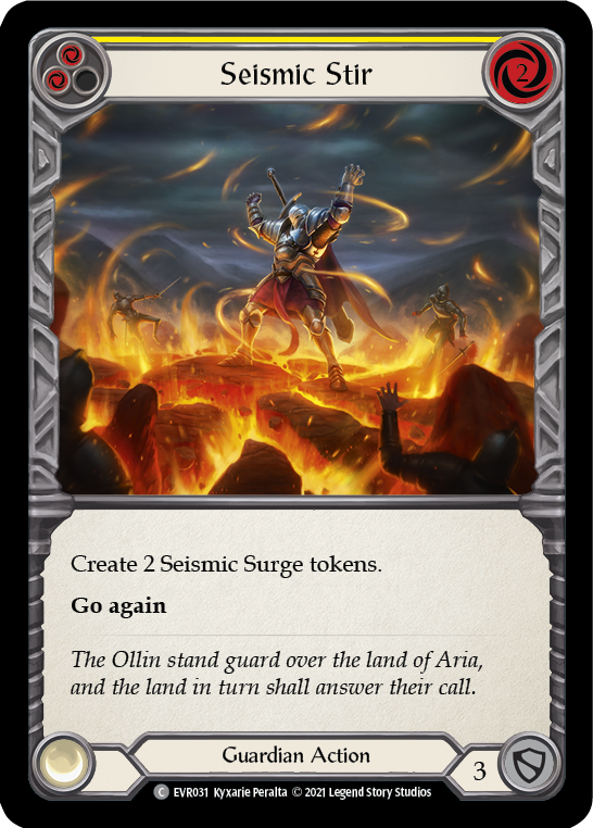 Seismic Stir (Yellow) [EVR031] (Everfest)  1st Edition Rainbow Foil | Card Citadel