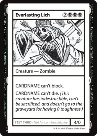 Everlasting Lich (2021 Edition) [Mystery Booster Playtest Cards] | Card Citadel