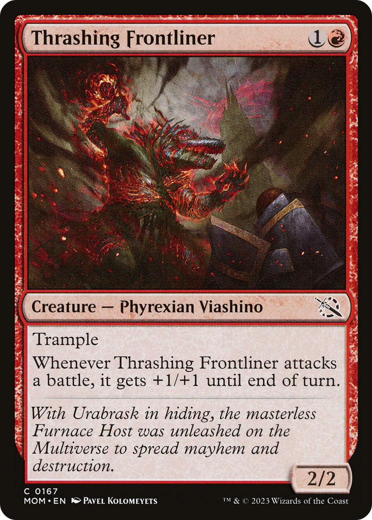 Thrashing Frontliner [March of the Machine] | Card Citadel