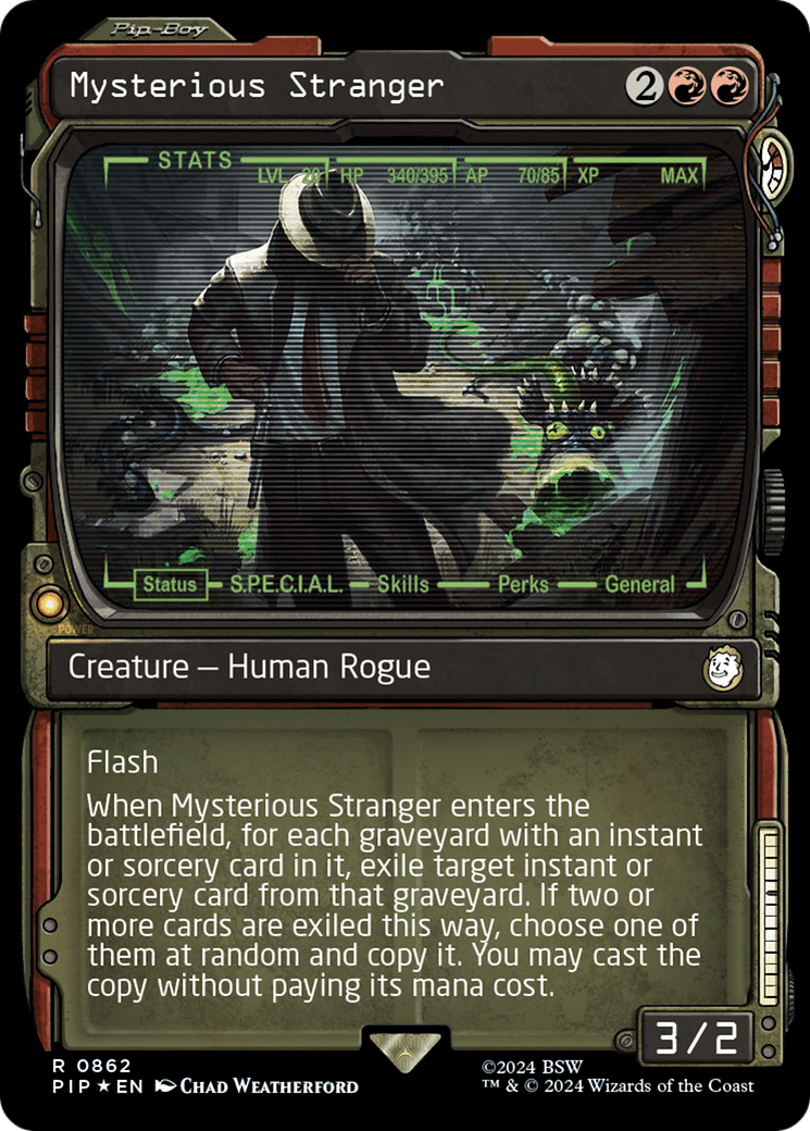 Mysterious Stranger (Showcase) (Surge Foil) [Fallout] | Card Citadel