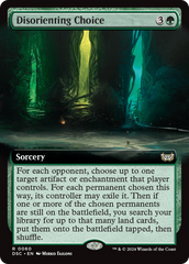 Disorienting Choice (Extended Art) [Duskmourn: House of Horror Commander] | Card Citadel