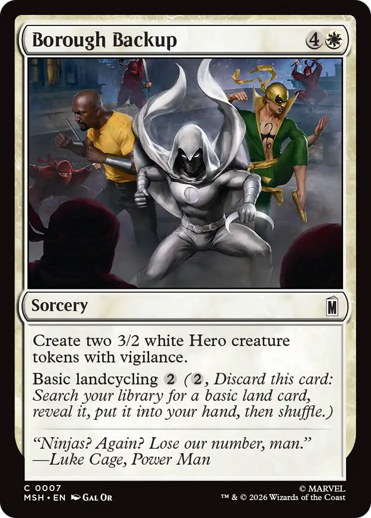 Borough Backup [Marvel Super Heroes] | Card Citadel