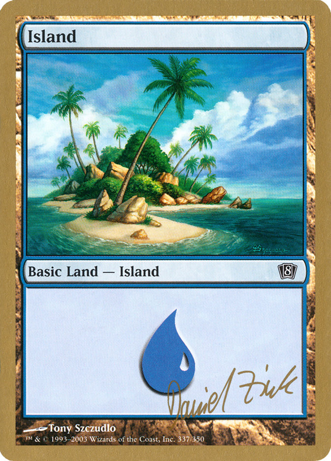 Island (dz337) (Daniel Zink) [World Championship Decks 2003] | Card Citadel