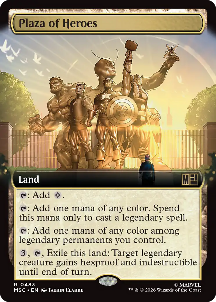 Plaza of Heroes (Extended Art) [Marvel Super Heroes Commander] | Card Citadel