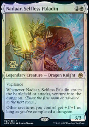 Nadaar, Selfless Paladin [Dungeons & Dragons: Adventures in the Forgotten Realms Prerelease Promos] | Card Citadel