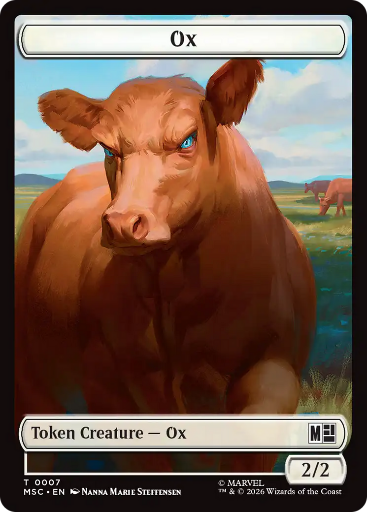 Ox (007) // Construct (014) Double-Sided Token [Marvel Super Heroes Commander Tokens] | Card Citadel