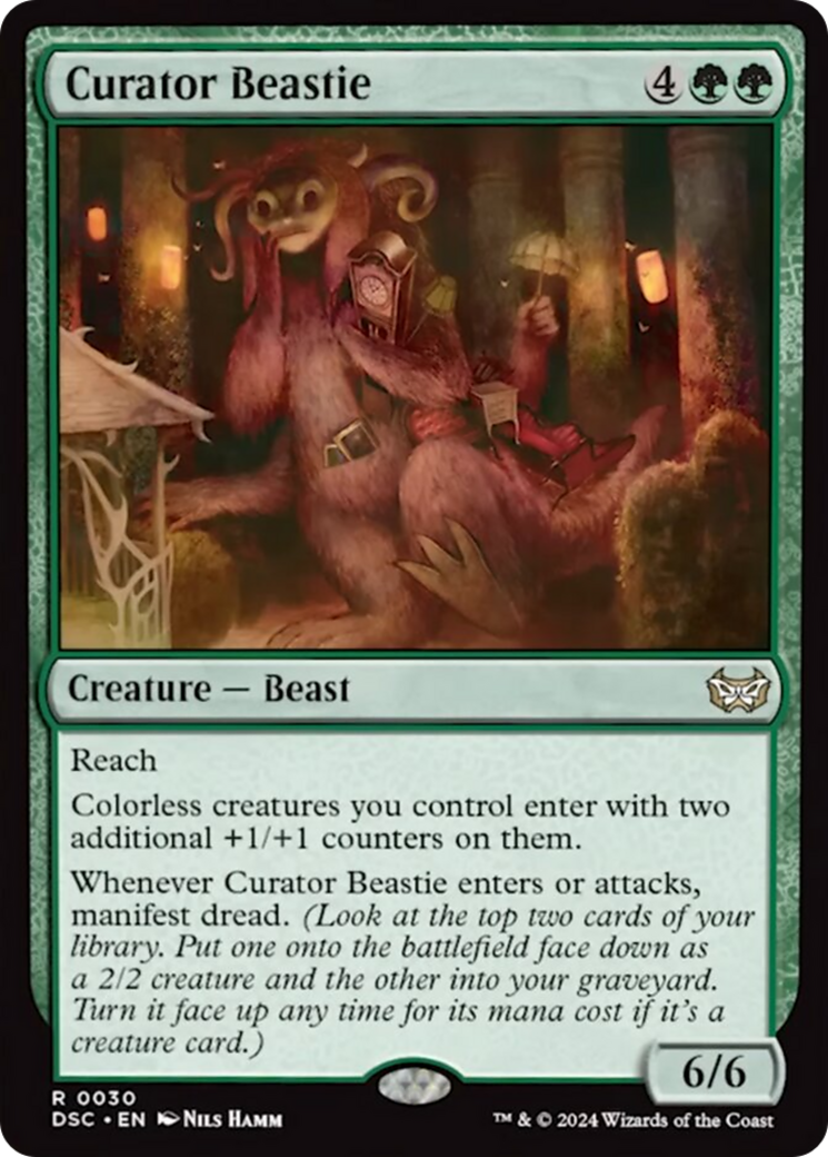 Curator Beastie (Extended Art) [Duskmourn: House of Horror Commander] | Card Citadel