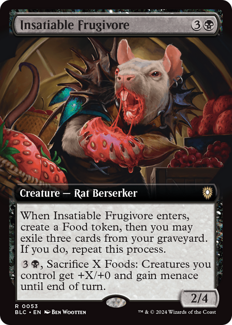 Insatiable Frugivore (Extended Art) [Bloomburrow Commander] | Card Citadel