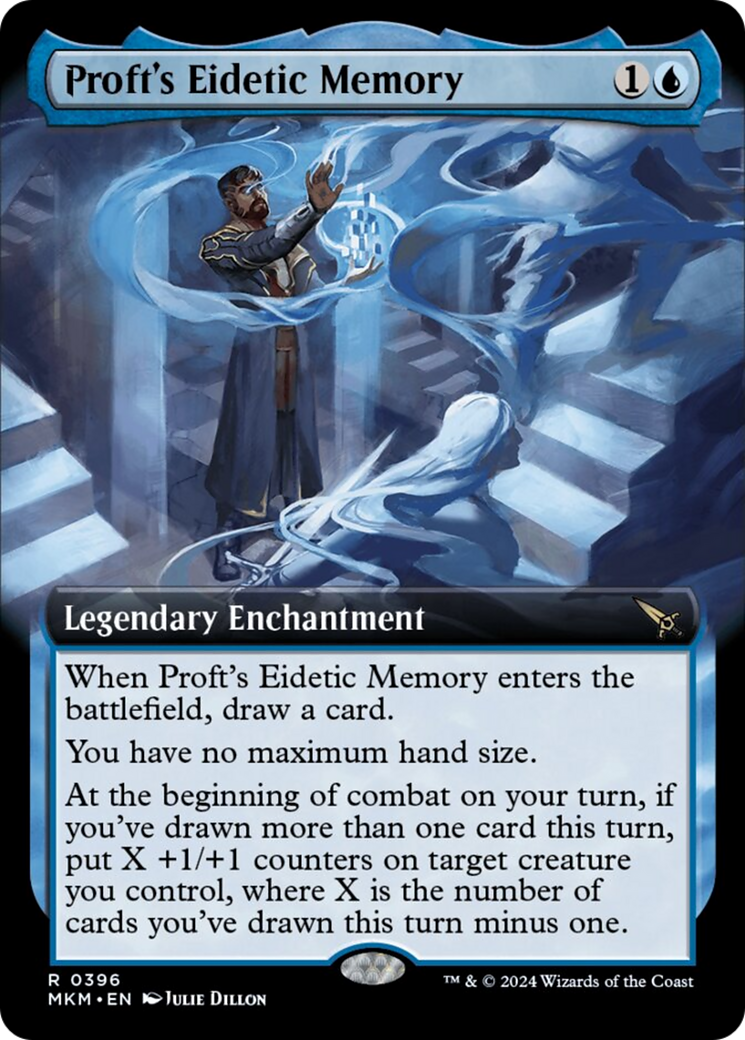 Proft's Eidetic Memory (Extended Art) [Murders at Karlov Manor] | Card Citadel