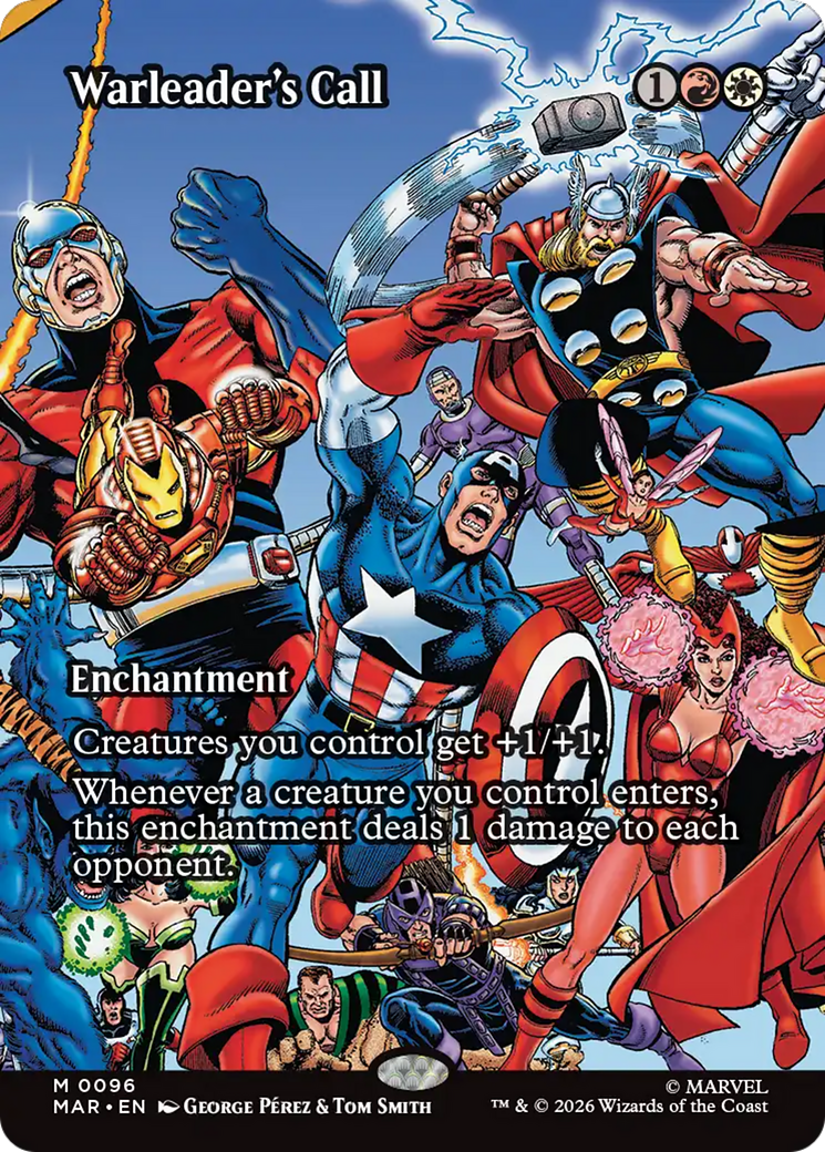 Warleader's Call (Borderless) [Marvel Universe: Eternal-Legal] | Card Citadel