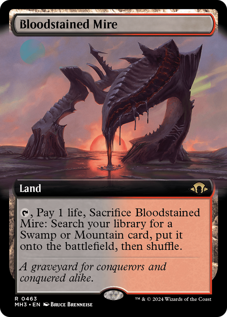 Bloodstained Mire (Extended Art) [Modern Horizons 3] | Card Citadel