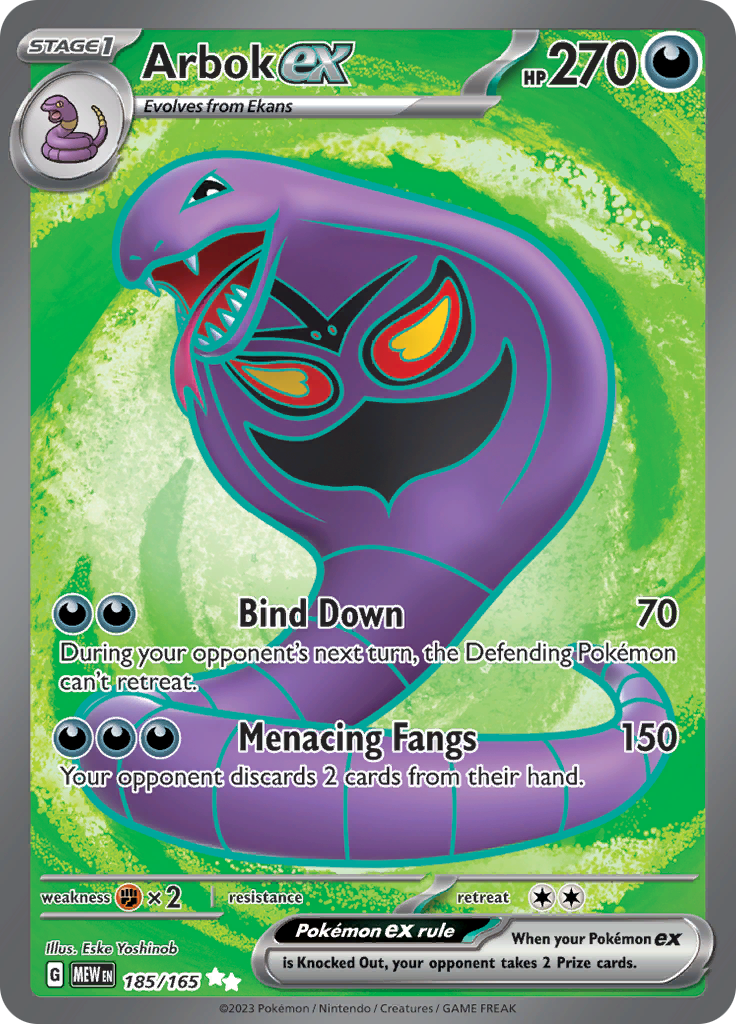 Arbok ex (185/165) [Scarlet & Violet: 151] | Card Citadel