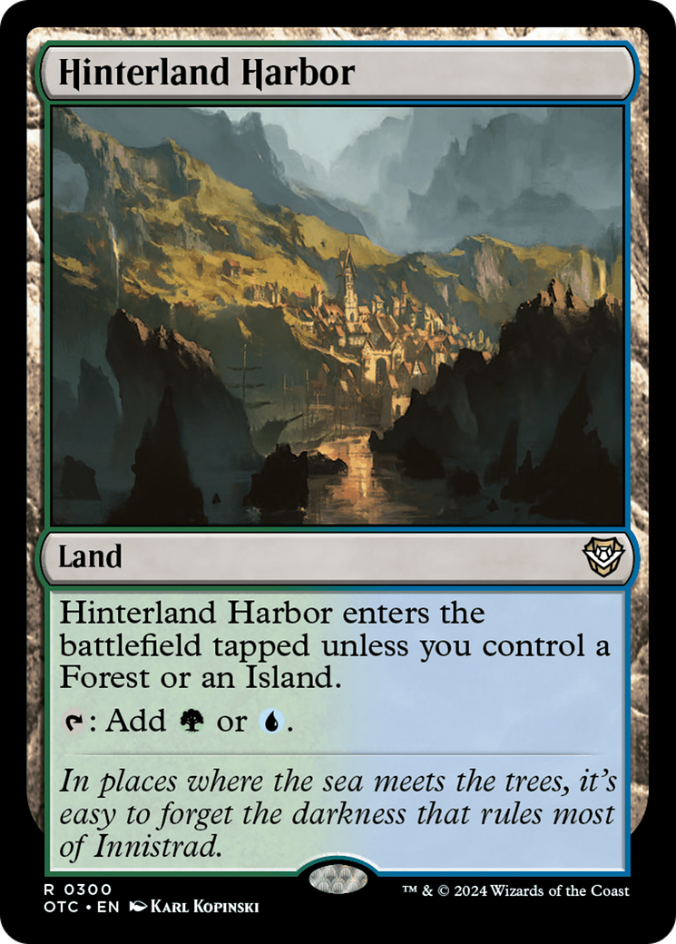 Hinterland Harbor [Outlaws of Thunder Junction Commander] | Card Citadel