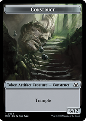 Phyrexian Golem // Construct Double-Sided Token [March of the Machine Commander Tokens] | Card Citadel