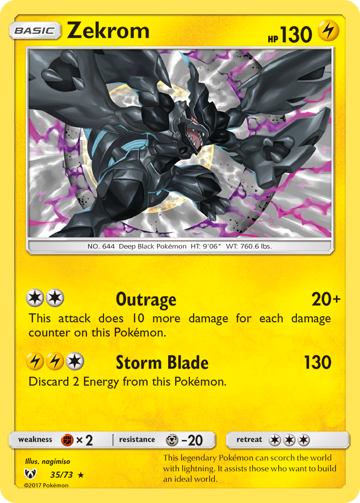 Zekrom (35/73) [Sun & Moon: Shining Legends] | Card Citadel