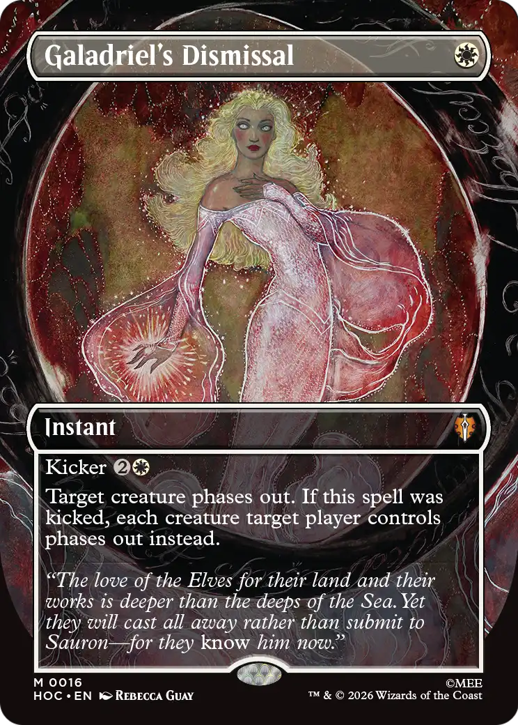 Galadriel's Dismissal (Borderless) [The Hobbit: Eternal-Legal] | Card Citadel