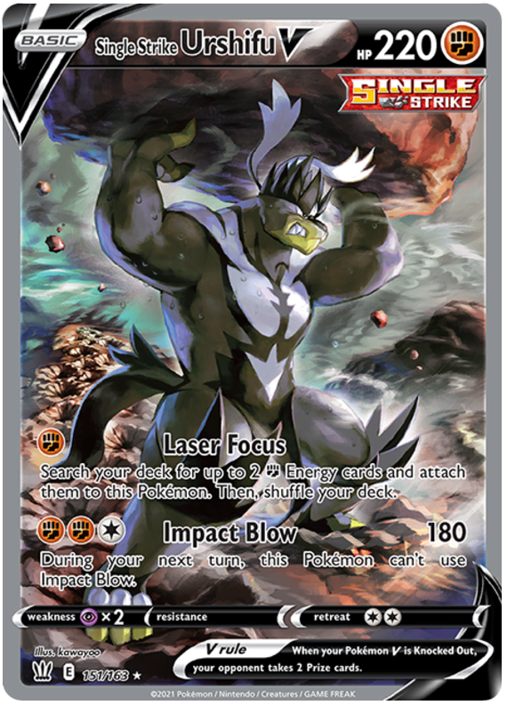 Single Strike Urshifu V (151/163) [Sword & Shield: Battle Styles] | Card Citadel