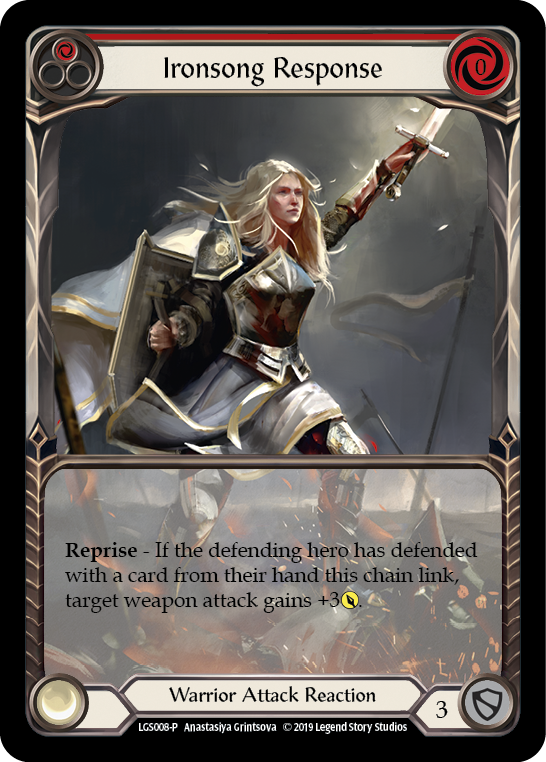 Ironsong Response (Red) [LGS008-P] (Promo)  1st Edition Normal | Card Citadel