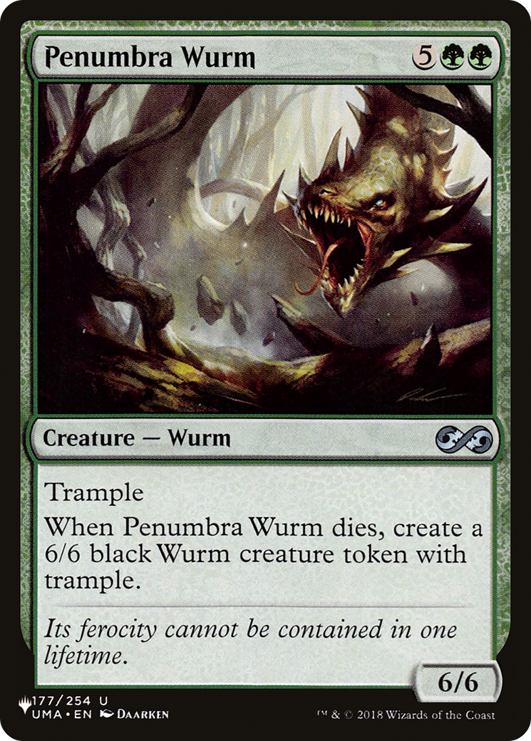 Penumbra Wurm [The List Reprints] | Card Citadel