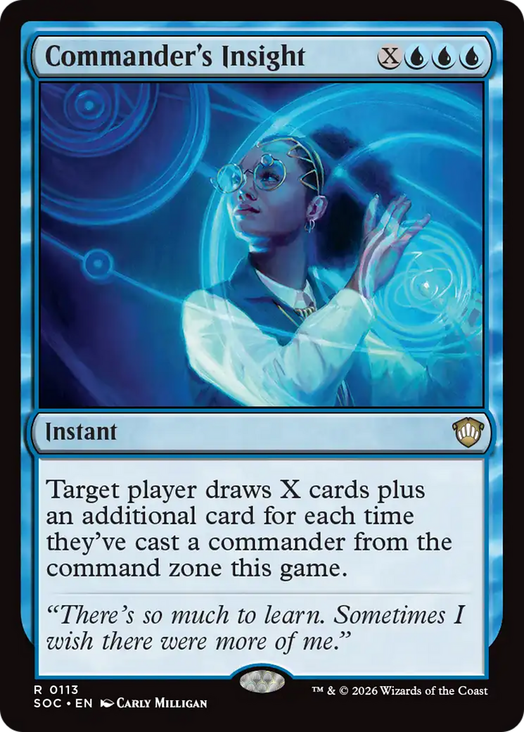 Commander's Insight [Secrets of Strixhaven Commander] | Card Citadel