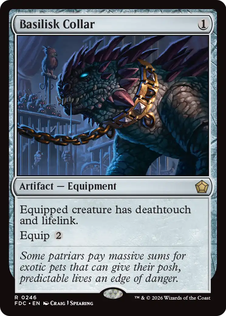 Basilisk Collar [Foundations Commander] | Card Citadel