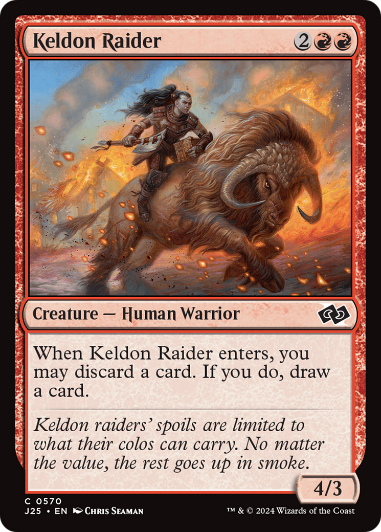 Keldon Raider [Foundations Jumpstart] | Card Citadel