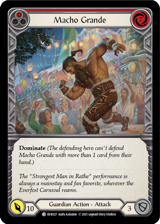 Macho Grande (Red) [EVR027] (Everfest)  1st Edition Rainbow Foil | Card Citadel