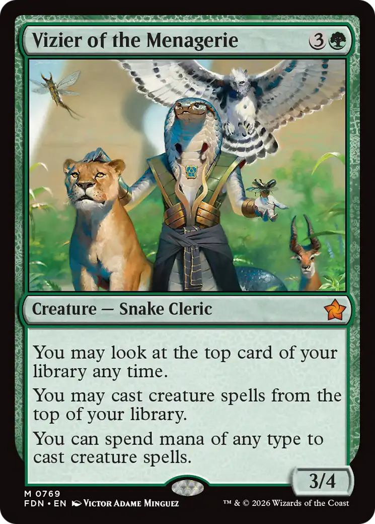 Vizier of the Menagerie (0769) [Foundations] | Card Citadel