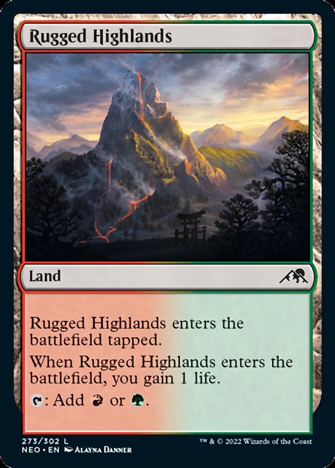 Rugged Highlands [Kamigawa: Neon Dynasty] | Card Citadel