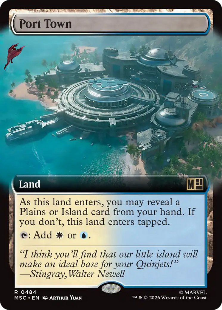 Port Town (Extended Art) [Marvel Super Heroes Commander] | Card Citadel