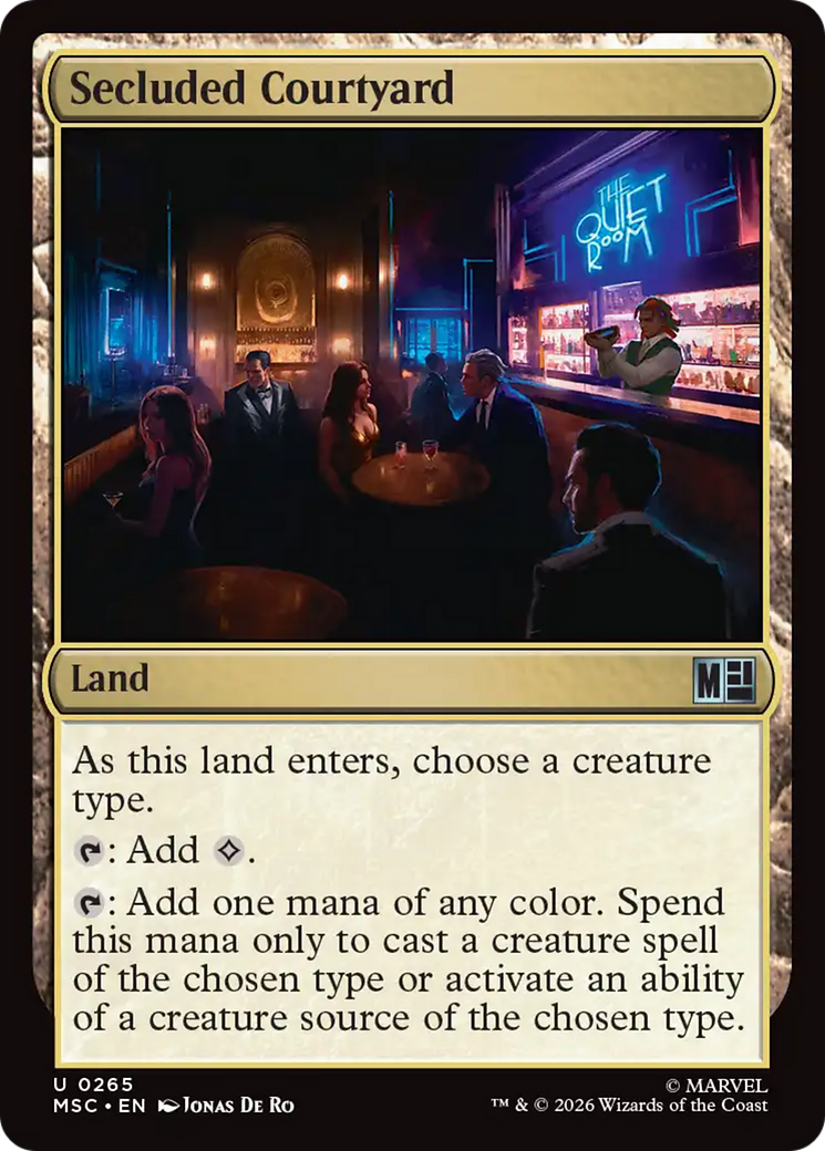 Secluded Courtyard [Marvel Super Heroes Commander] | Card Citadel