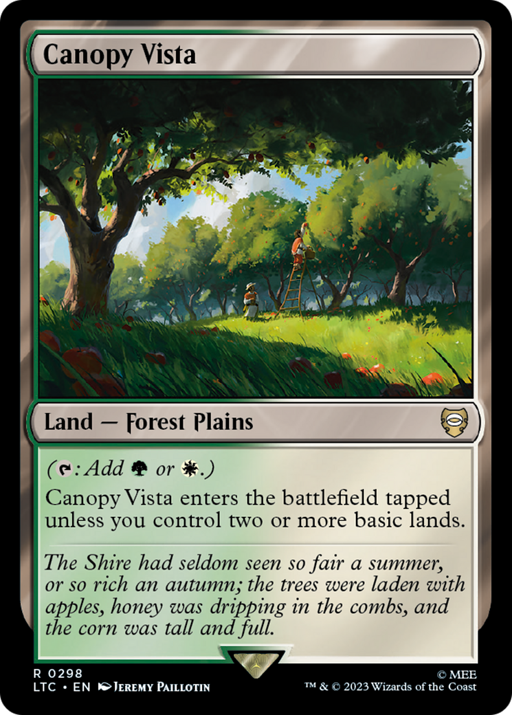 Canopy Vista [The Lord of the Rings: Tales of Middle-Earth Commander] | Card Citadel