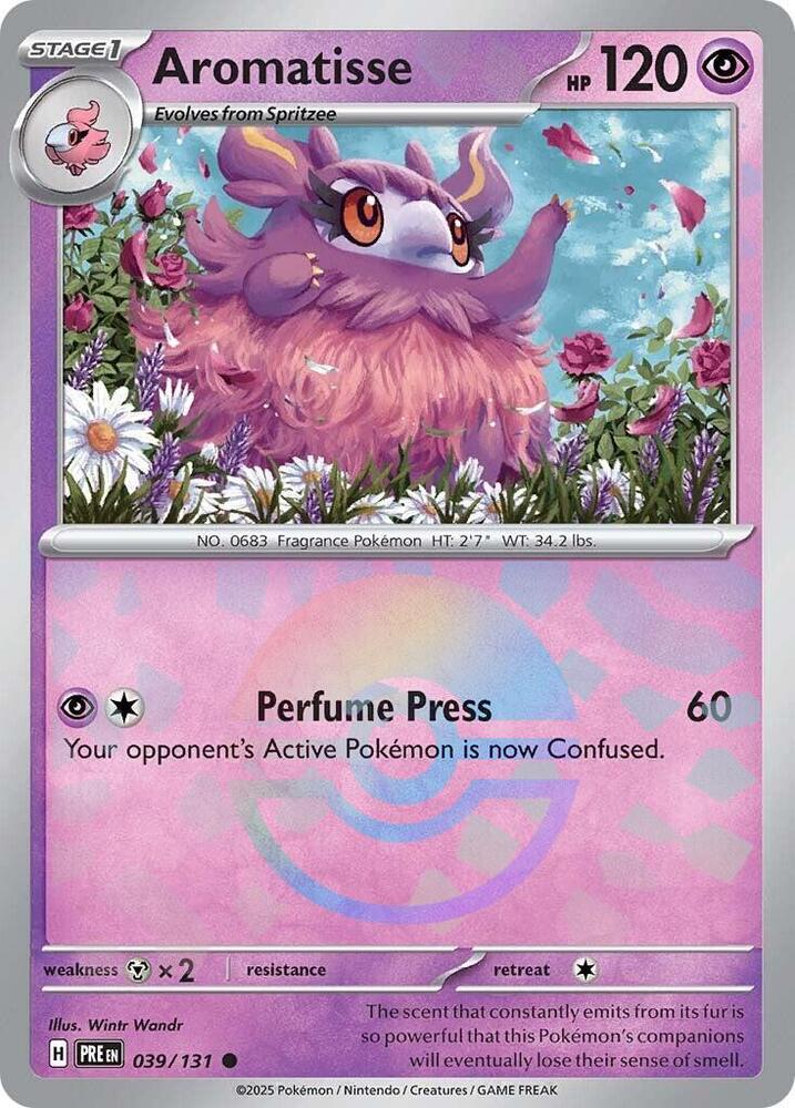 Aromatisse (039/131) (Poke Ball Pattern) [Scarlet & Violet: Prismatic Evolutions] | Card Citadel