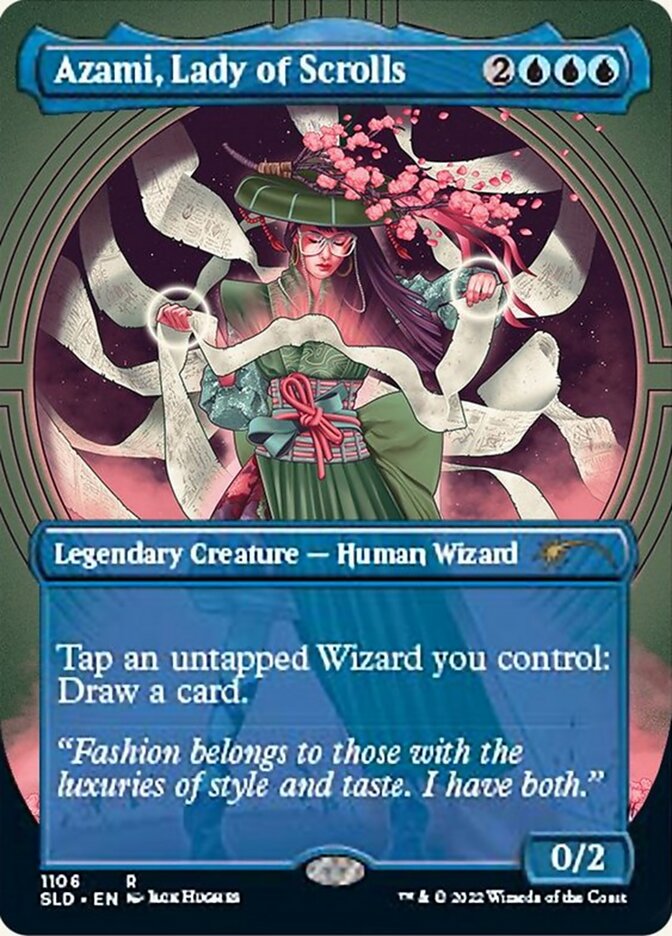 Azami, Lady of Scrolls (Borderless) [Secret Lair Drop Series] | Card Citadel