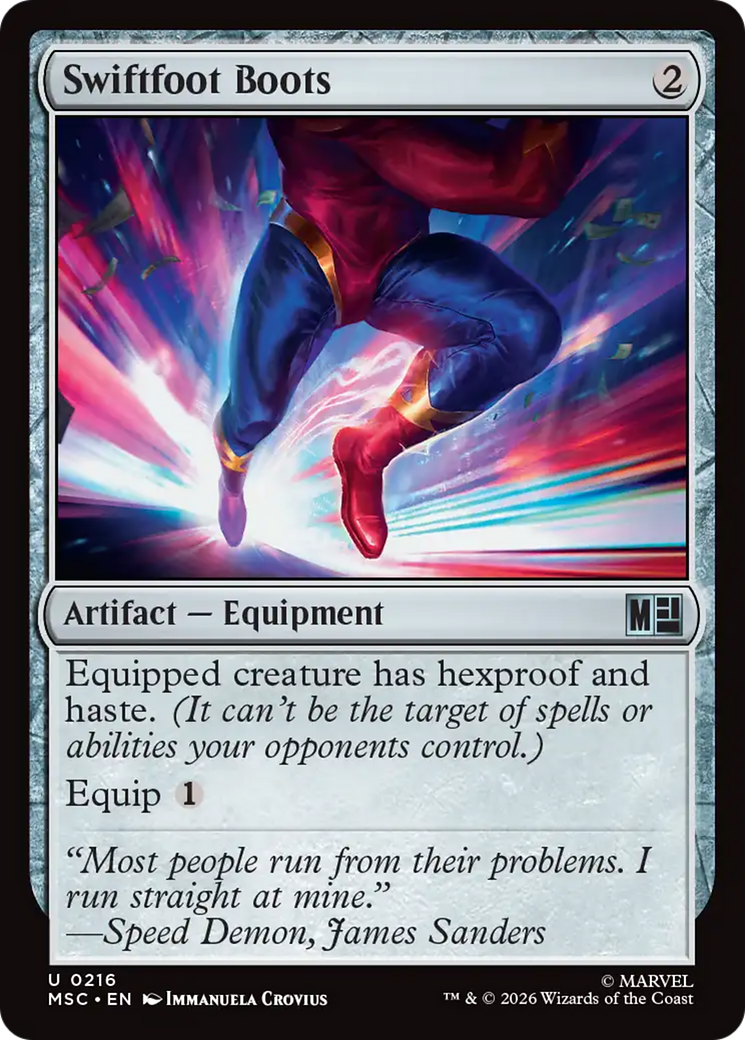 Swiftfoot Boots [Marvel Super Heroes Commander] | Card Citadel