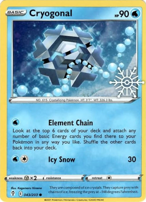 Cryogonal (043/203) (Holiday Calendar) [Sword & Shield: Evolving Skies] | Card Citadel