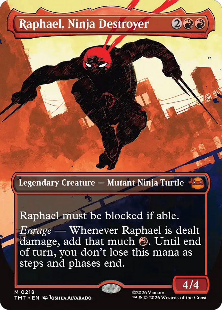 Raphael, Ninja Destroyer (Borderless) [Teenage Mutant Ninja Turtles] | Card Citadel