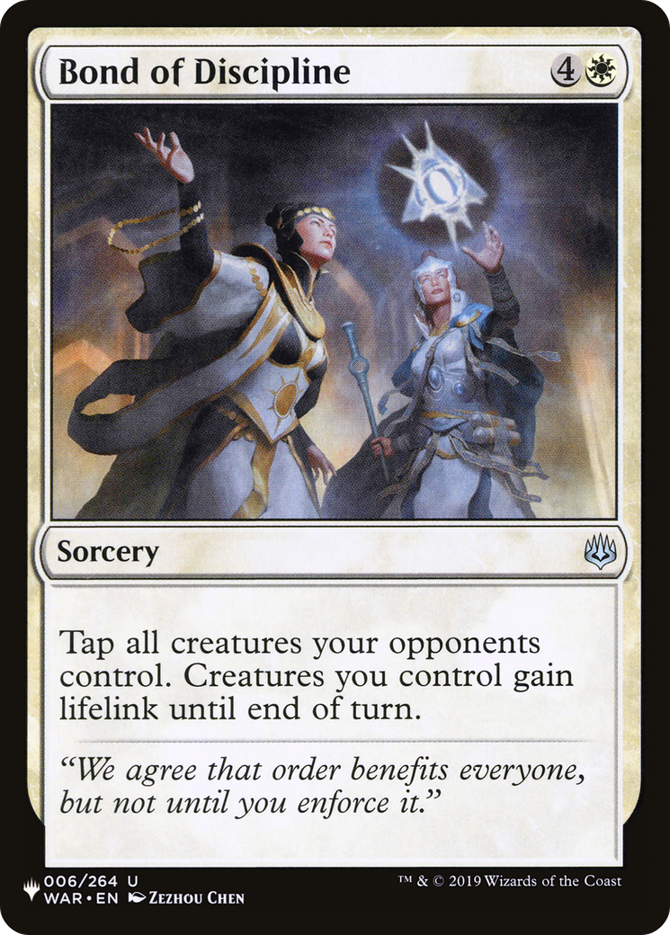 Bond of Discipline [The List Reprints] | Card Citadel