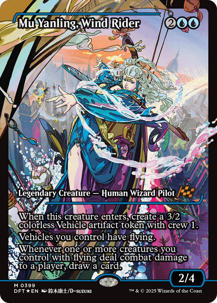 Mu Yanling, Wind Rider (Showcase) [Aetherdrift] | Card Citadel