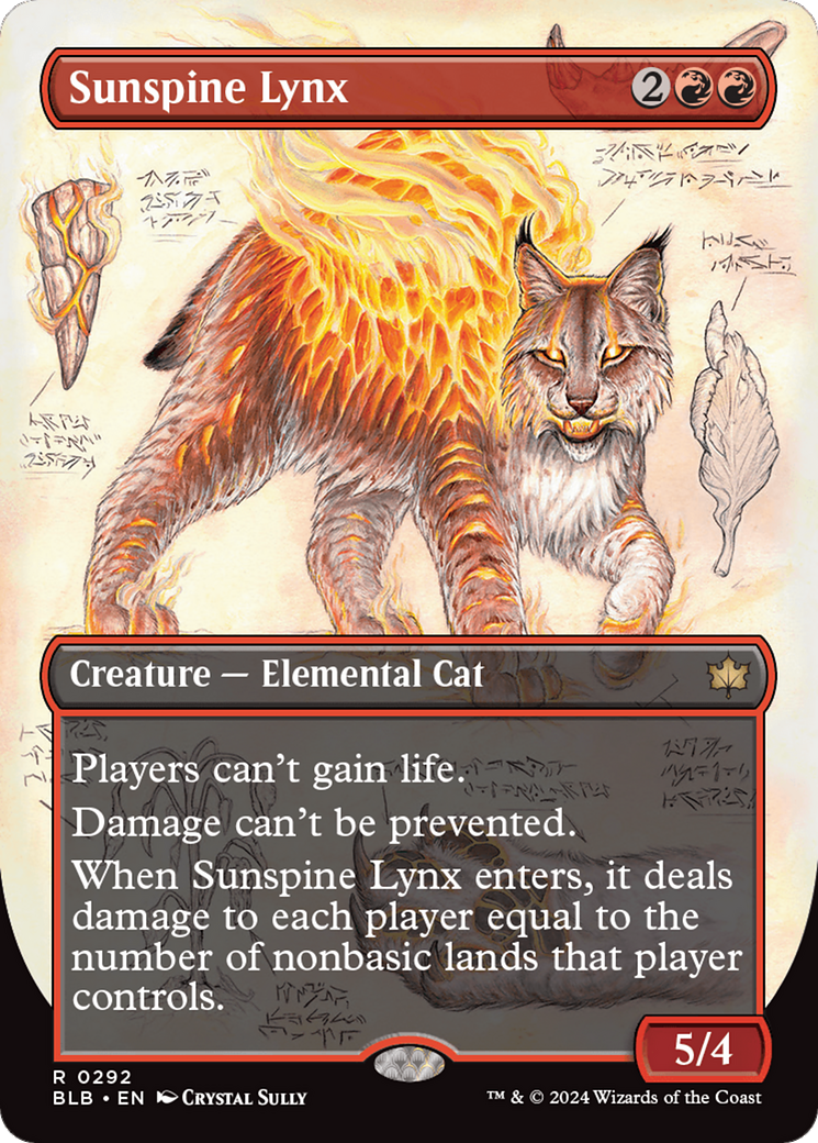 Sunspine Lynx (Borderless) [Bloomburrow] | Card Citadel