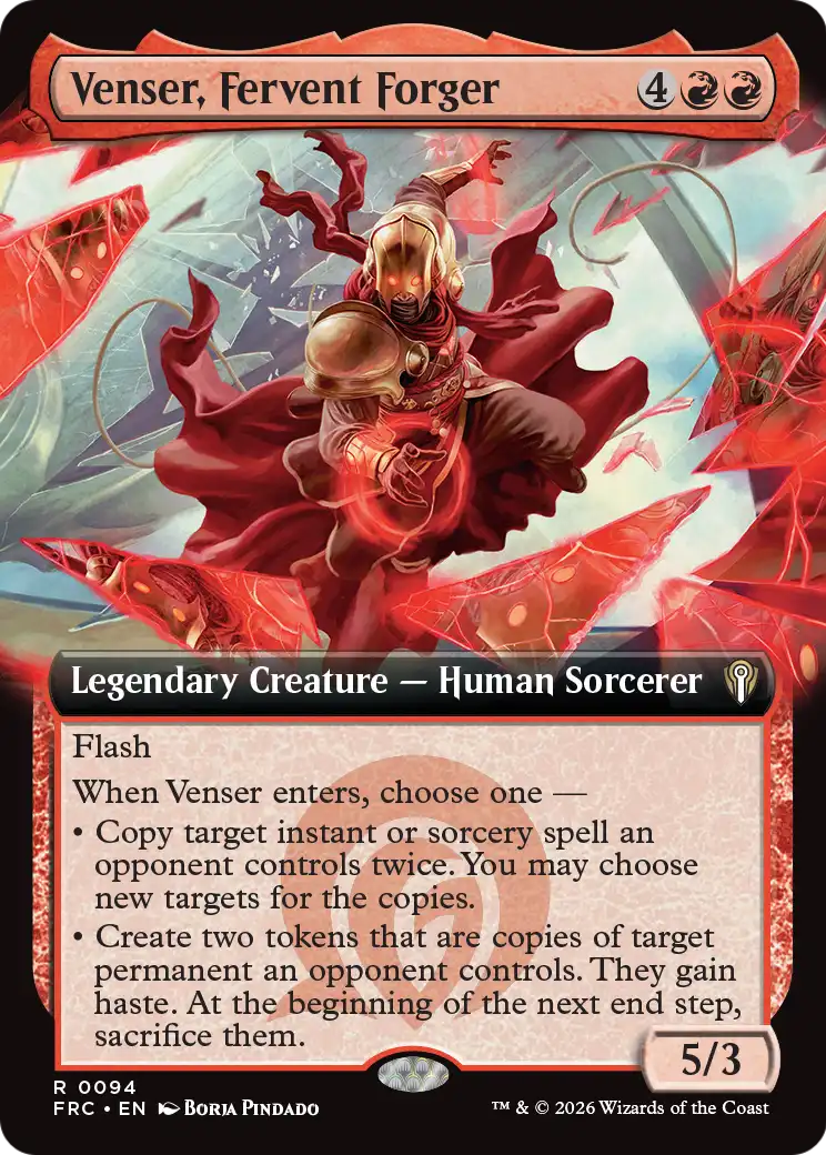 Venser, Fervent Forger (Extended Art) [Reality Fracture Commander] | Card Citadel