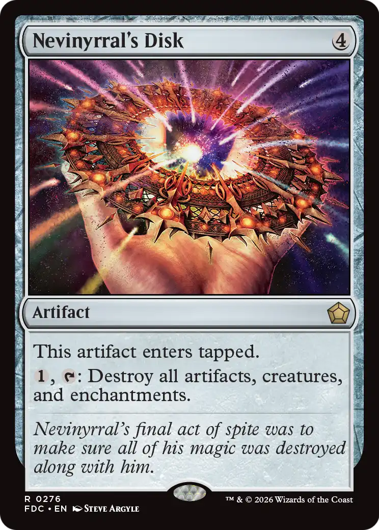 Nevinyrral's Disk [Foundations Commander] | Card Citadel