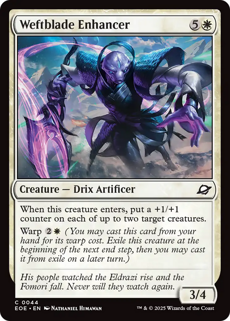 Weftblade Enhancer [Edge of Eternities] | Card Citadel