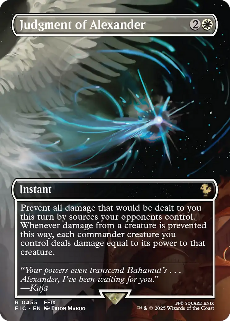 Judgment of Alexander (Borderless) [FINAL FANTASY Commander] | Card Citadel