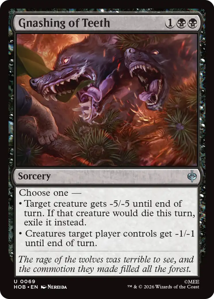 Gnashing of Teeth [The Hobbit] | Card Citadel