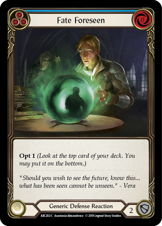 Fate Foreseen (Blue) [ARC202-C] (Arcane Rising)  1st Edition Normal | Card Citadel
